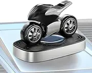 Solar Powered Air Freshener Car - Motorcycle Scented Ornaments,Solar Powered Rotating Deodorizer Freshener Odor Control Device for Vehicles Living Spaces