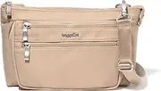[Baggallini] Pocket Belt Bag and Crossbody Bag for Women, 11"x6.5" Convertible Crossbody & Fanny Pack w/Replacable Straps