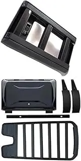 Compatible for Land Rover Discovery 5 LR5 2017-2023 Aluminum Alloy Car Roof Rack Flat Roof Travel Frame Box Side Tool Equipment Box Ladder(Black B)