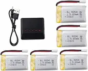 Accessories 5pcs 3.7v 800mAh Lithium Battery with 5-in-1 Charger for Syma X5C X5C-1 X5 X5SC X5SW H5C V931 S5C S5W SS40 FQ36 T32 T5W H42 CW4 UAV 2.4G RC Quadcopter
