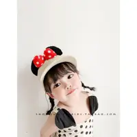 在飛比找ETMall東森購物網優惠-米奇公主小草帽~ins韓國寶寶帽子1歲女夏季可愛洋氣蝴蝶結鴨