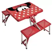 Picnic Time Camping Table Sport Portable Minnie Mouse Folding Aluminum 4Seat Red