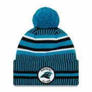 NFL Carolina Panthers Sideline 2019 Bobble Woolly Hat Cuffed Knit Hat Newera