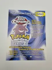 Pokemon Tazo Topps Promotional A4 Flyer