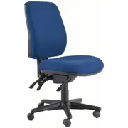 BURO ROMA HIGH BACK 3 LEVER NO ARMS BLUE