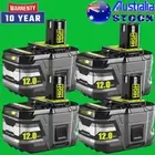 4X 18V 12.0Ah Lithium Battery /Charger For RYOBI P108 ONE PLUS P104 P107 RB18L50