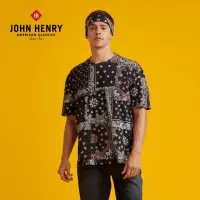 在飛比找momo購物網優惠-【JOHN HENRY】經典圖騰短袖T恤