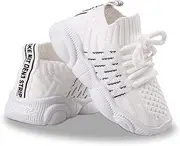 [Charrost] Toddler Tennis Shoes Baby Girl Boy Infant Little Kid Summer First-Walking Slip-On Sock Sneakers Safer Non-Slip Soft Rubber Sole Wide Chubby Feet Casual Athletic Running Shoe 6-24 Months 1-3 Year Old