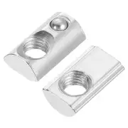 M5 t Spring Nut, 25 Pcs 2020 Series Half Round Roll in Spring with Slot 6.5mm