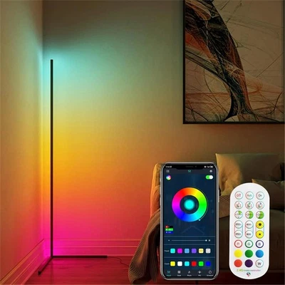 Corner Floor Lamp, 56-in Smart RGB LED Corner Lamp with App & Remote Control,...