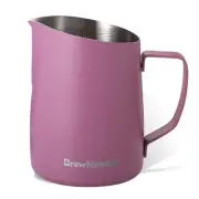 Milk Frothing Pitcher, 14oz/430ml Stainless Steel Milk Frother Cup, Espresso ...