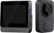 WUISOLQP Battery Operated Wireless Video Doorbell Camera System Door Bells with Camera Wireless ABS Video Doorbell with Wireless