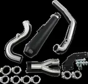 Cobra 4in Black El Diablo Full Exhaust for Harley Softail Springer Classic 07