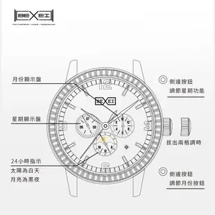 BEXEI 貝克斯 9191 超霸星河系列 日月星辰 鏤空 全自動機械錶 手錶 腕錶