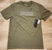 VOLCOM Men's T-SHIRT; Short Sleeve, Size Medium, Army Green