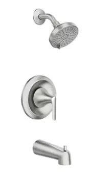 MOEN 82518SRN Findlay 1-Handle Tub & Shower Faucet Spot Resist Brushed Nickel
