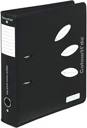 ColourHide A4 Binder 70 mm Zipper Lever Arch, Black 6609002J