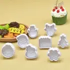 Christmas Mini Cookies Kit Bpa-free Cookie Cutters Set for Diy Baking Santa