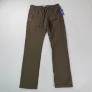 Hurley Jogger Mens Medium Green Lightweight Rip Stop Reflective Outdoor 31x32