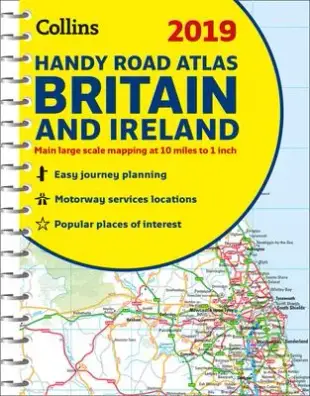 2019 Collins Handy Road Atlas Britain and Ireland