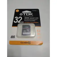 在飛比找蝦皮購物優惠-tdk class 10 sdhc高倍速32g記憶卡，未拆封