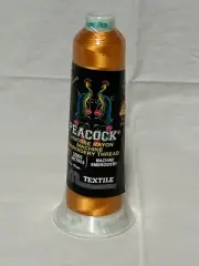 HM Textile Peacock Cone Machine Embroidery Thread 3000 M #N1155 Med Light Topaz