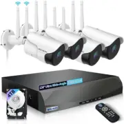 【Dual Antenna Enhanced & 2-Way Audio】 Outdoor Wireless Security Camera System...