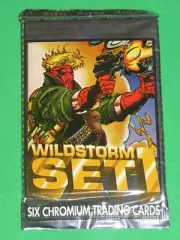 1994 WILDSTORM SET 1 CHROMIUM UNOPENED 6 CARD PACK AUTOGRAPH WILDCATS GEN13 DC