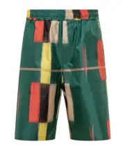 Pierre-Louis Mascia Patterned Shorts S,M Green
