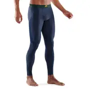 Skins Series-5 Men's Long Tights Battleship Running Activewear