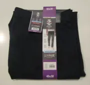 IZOD Blue Comfort Stretch Ultraflex Knit Denim Pants 30 W 32 L NWT Mens