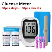 AJC Blood Glucose Meter Glucometer Kit Code Free Diabetes Test 50/100Pcs Strips