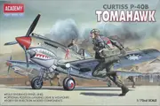 Academy 1/72 P-40B Warhawk Plastic Model Kit [12456]