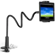 Gooseneck Kindle Tablet iPad Holder Stand for Bed, Flexible Arm Mount for Rea...