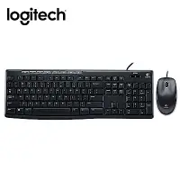 在飛比找Yahoo奇摩購物中心優惠-羅技 logitech 有線鍵盤滑鼠組 MK200