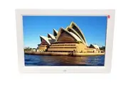 TODO 12" Digital Photo Frame Multimedia Player Usb Card Reader Jpeg Mp3 Avi White