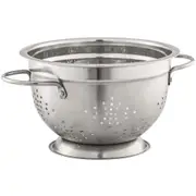 Avanti 25cm SS Deep Colander Drainer/Strainer Kitchen/Cooking Utensil Silver