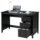 Giantex Computer Desk w/ Drawers Study Writing Table Workstation White/Black