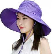 [BeFur] Women Waterproof Rain Boonie Hat Breathable Fishing Bucket Sun Flap Cap