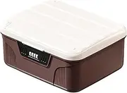 Lockable Storage Box, Locking File Box - Combination Code Fridge Container, Lockable Medicine for Home/Office Personal Items, 4.7x10.3x8.9
