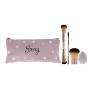 Sassy Brush Kit by Savannah Chrisley for Women - 5 Pc Multi-Purpose Fase Brus...