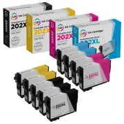 LD Replacement Epson 202XL High Yield Ink (3 Black 2 Cyan 2 Magenta 2 Yellow)
