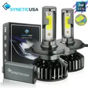 Syneticusa H4 LED Headlight Conversion Kit High/Low Beam 6000K White Light Bulbs (for: Smart)