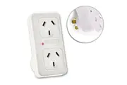 Vertical Up Powerpoint Double Adaptor/Outlet Power Board Splitter
