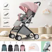 Foldable Baby Stroller Travel Pram Push Chair Jogger Buggy Trolley Four Wheel