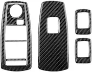 ATATNK Compatible for BMW X3 E83 2004 2005 2006 2007 2008 2009 2010 Carbon Fiber Window Control Panel Sticker Interiors Car Accessories(N1)