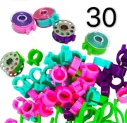 Bobbin Holder 30Pcs Bobbin Clips Spool Huggers for Sewing Machines Thread Org...
