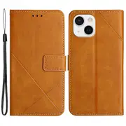 PU Leather Cover for iPhone 15 Plus ,Scratch Proof Wallet Stand Imprinted Phone Case