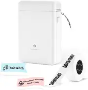Label Maker Machine with Tape,Hp2-S Portable Bluetooth Mini Label Printer,Therma