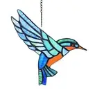Stained Window Hanging Sun Catchers Birds Vivid Real Stain Light Suncatcher6391